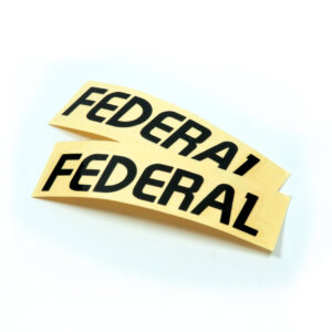 Наклейки з логотипом Federal BMX Die Cut - чорні 84x18 мм