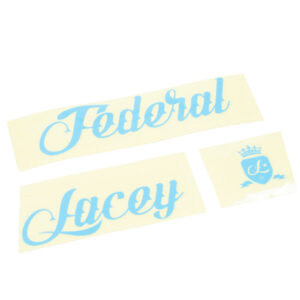 Federal BMX Lacey Frame Set Sticker Set - Blue