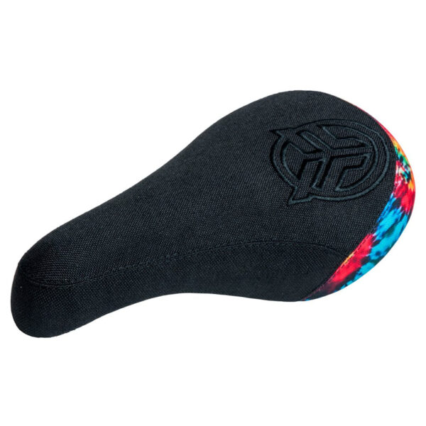 Сидіння з логотипом Federal BMX Mid Stealth - чорне із задньою панеллю Tie Dye і товстішою чорною вишивкою